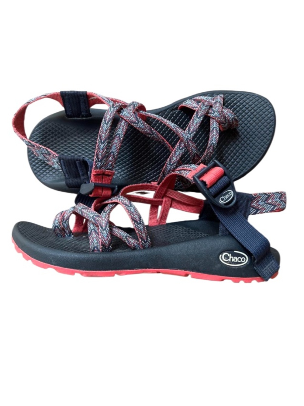 Chaco Womens Z/Cloud X2 Eclipse Buckle Multicolor Strappy Sandals Size 7